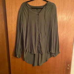Hunter Green Hi-Low Tunic